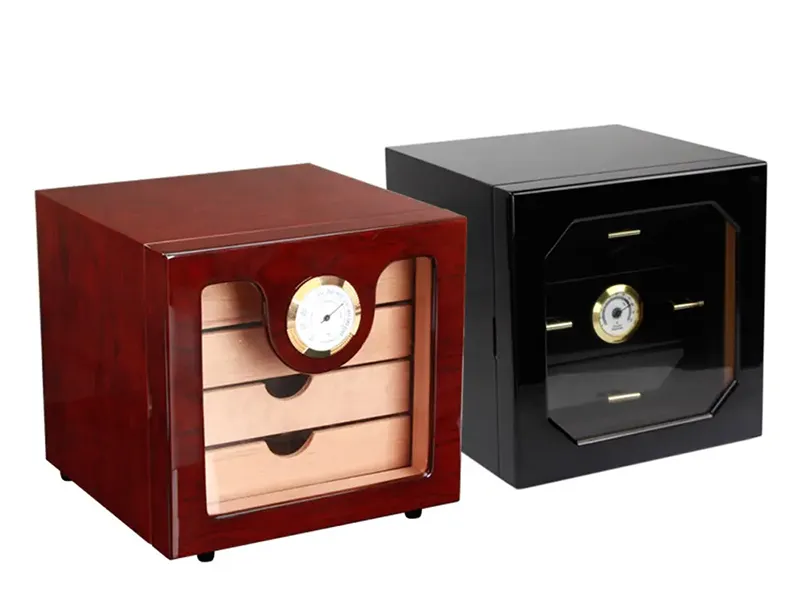 Luxury Wooden Humidor with Drawer