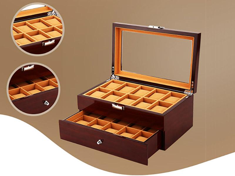 Amazon Hot Sale HD Glass Window Wholesale Watch Boxes