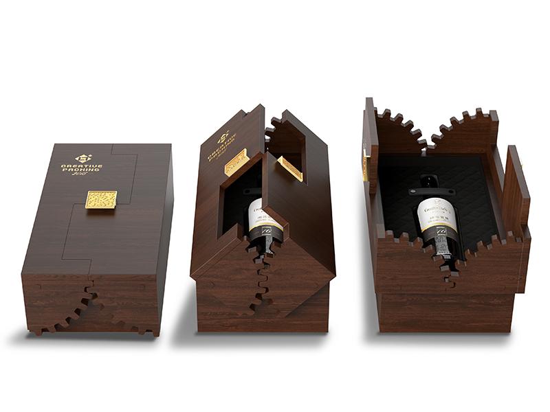 Mechanical Gear Wine Box