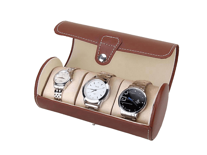 Leather watch box